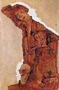 Egon Schiele Composition with Three Male Figures oil painting picture wholesale